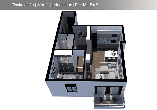 Zu verkaufende Wohnung in Rafailovici in toller Lage