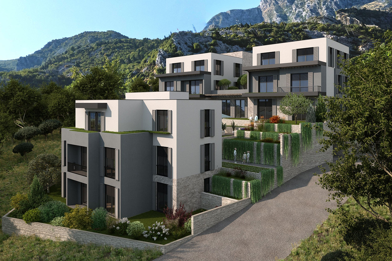 Wohnungen in einem im Bau befindlichen Komplex in Kotor