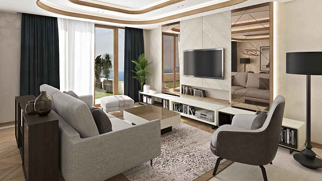 Stadthäuser und Villen in Rezevici in einem Premium-Wohnkomplex mit Tiefgarage und Swimmingpools — photo 8