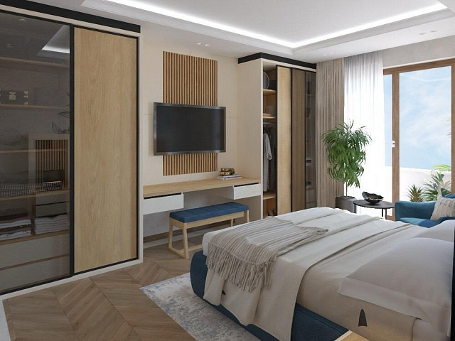 Stadthäuser und Villen in Rezevici in einem Premium-Wohnkomplex mit Tiefgarage und Swimmingpools — photo 24