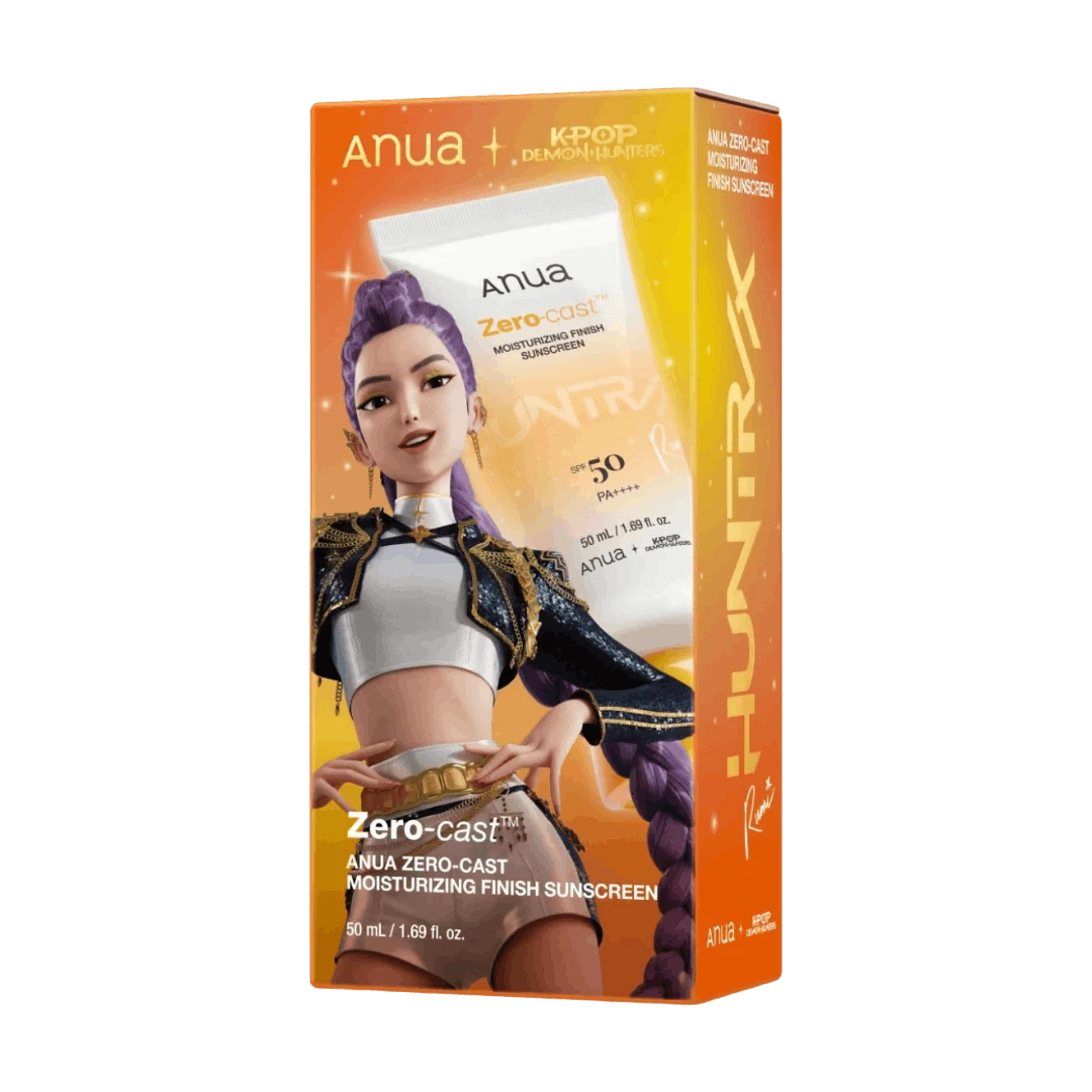 ANUA K-POP DEMON HUNTERS ZERO-CAST MOISTURIZING FINISH SUNSCREEN СПФ ДЛЯ ЛИЦА