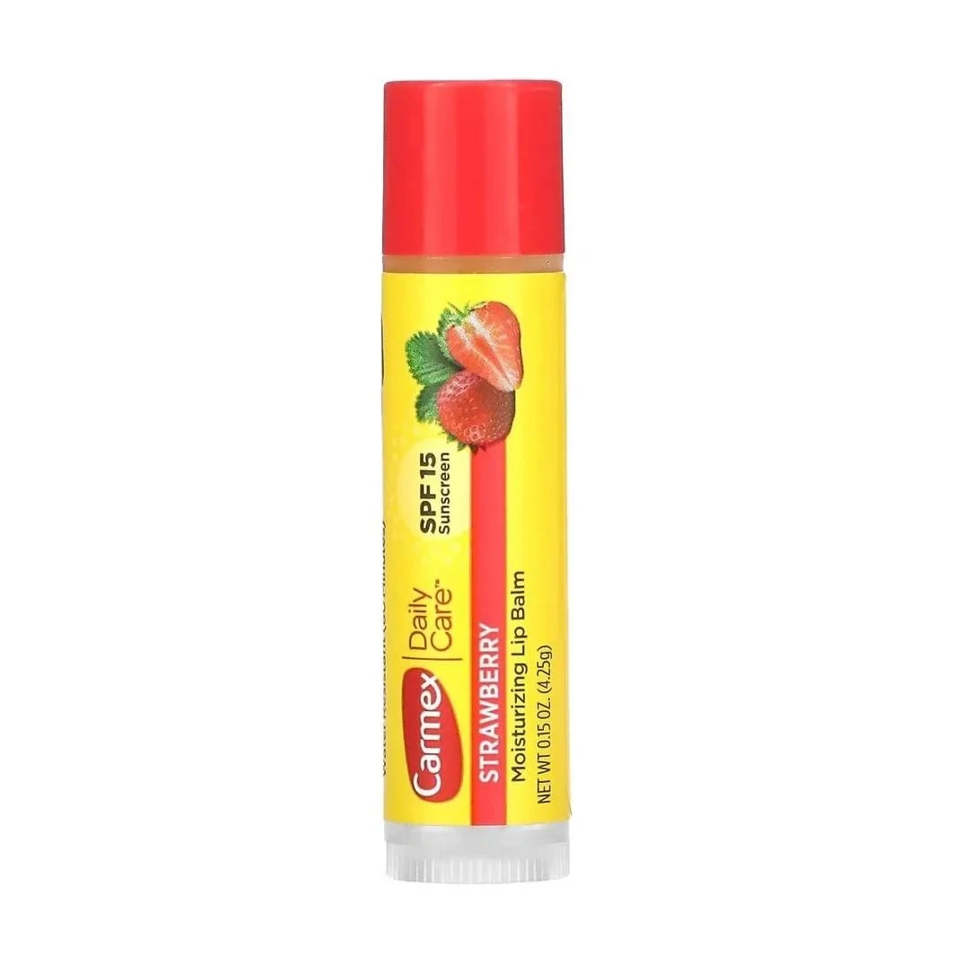 CARMEX MOISTURIZING STRAWBERRY LIP BALM БАЛЬЗАМ ДЛЯ ГУБ В СТИКЕ