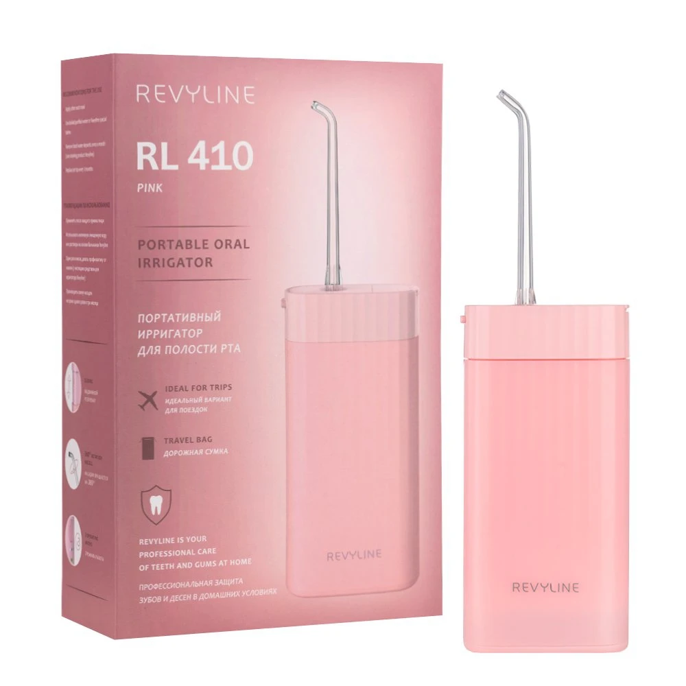 REVYLINE RL410 PINK PORTABLE ORAL IRRIGATOR ПОРТАТИВНЫЙ ИРРИГАТОР 