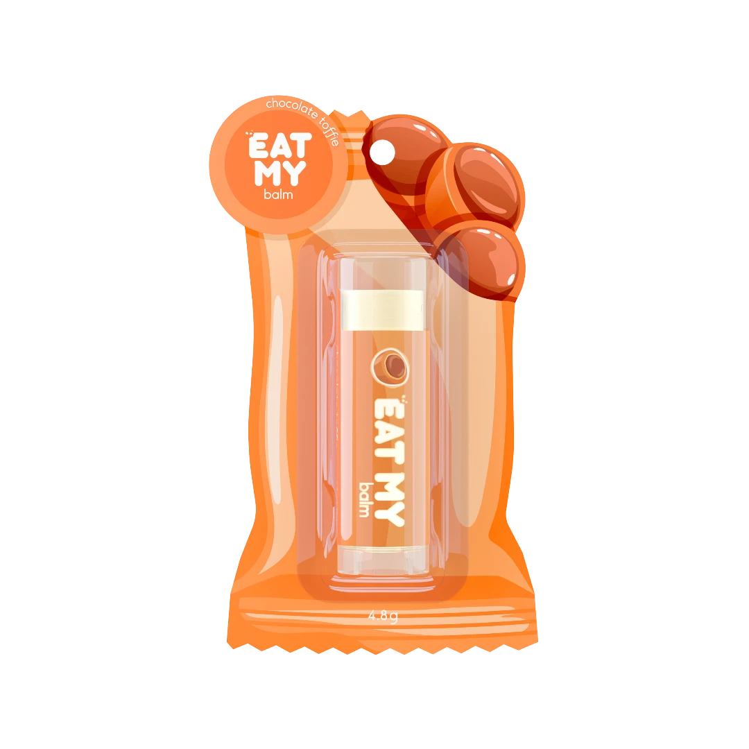 EAT MY BALM БАЛЬЗАМ ДЛЯ ГУБ ТОФФИ С ШОКОЛАДОМ