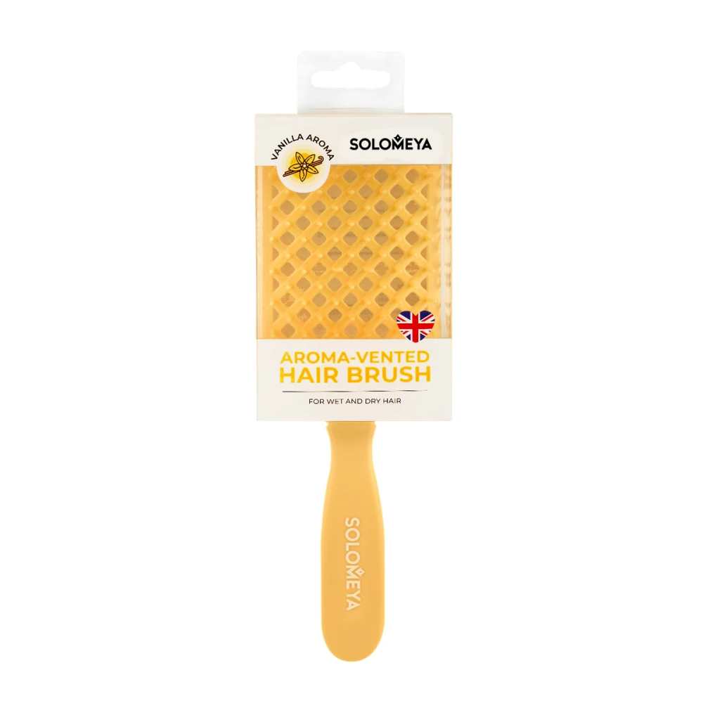 SOLOMEYA AROMA-VENTED VANILLA HAIR BRUSH РАСЧЕСТКА