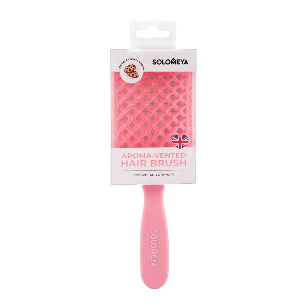 SOLOMEYA AROMA-VENTED CRUMBLE COOKIE HAIR BRUSH РАСЧЕСТКА