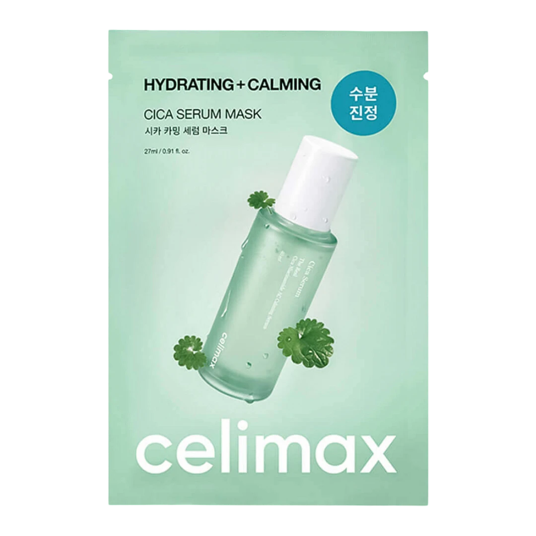 CELIMAX CICA SERUM MASK HYDRATING+CALMING ТКАНЕВАЯ МАСКА 
