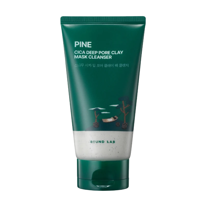 ROUND LAB PINE CICA DEEP PORE CLAY MASK CLEANSER ОЧИЩАЮЩАЯ МАСКА ПЕНКА
