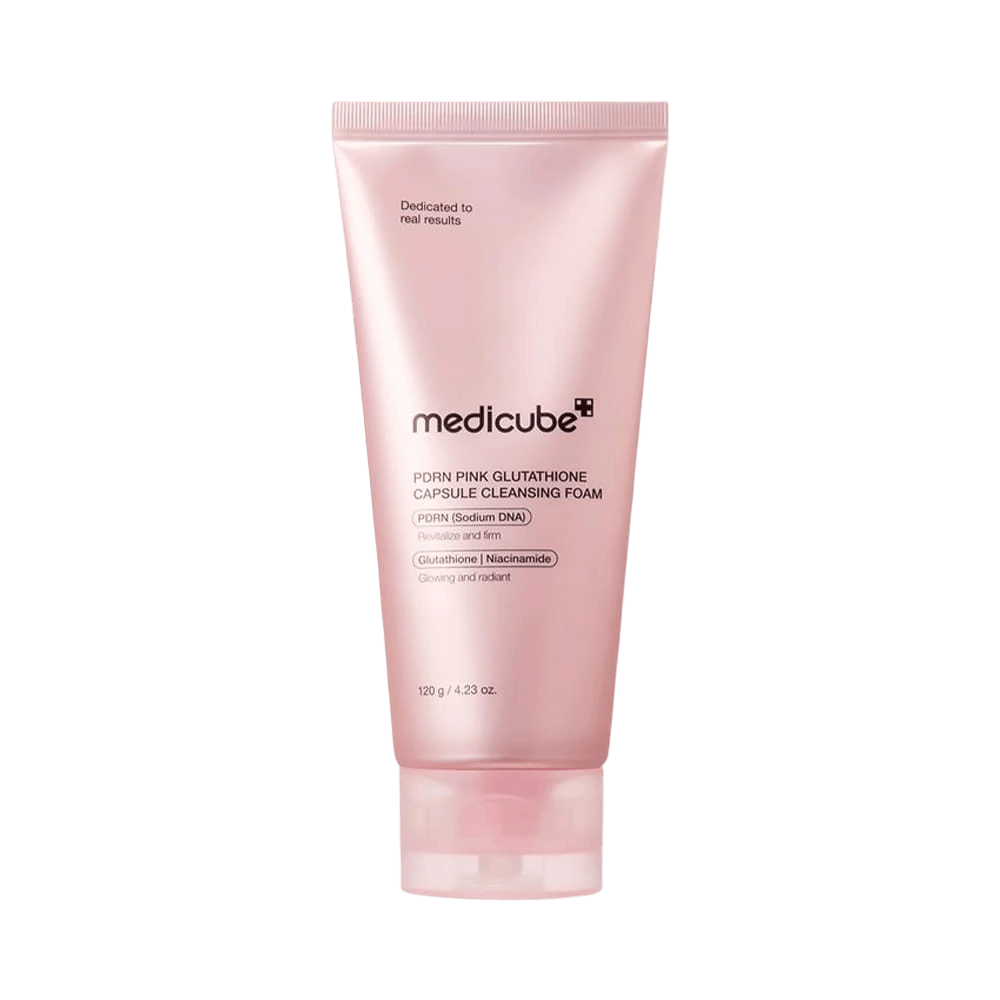 MEDICUBE PDRN PINK GLUTATHIONE CAPSULE CLEANSING FOAM УМЫВАШКА ДЛЯ ЛИЦА 