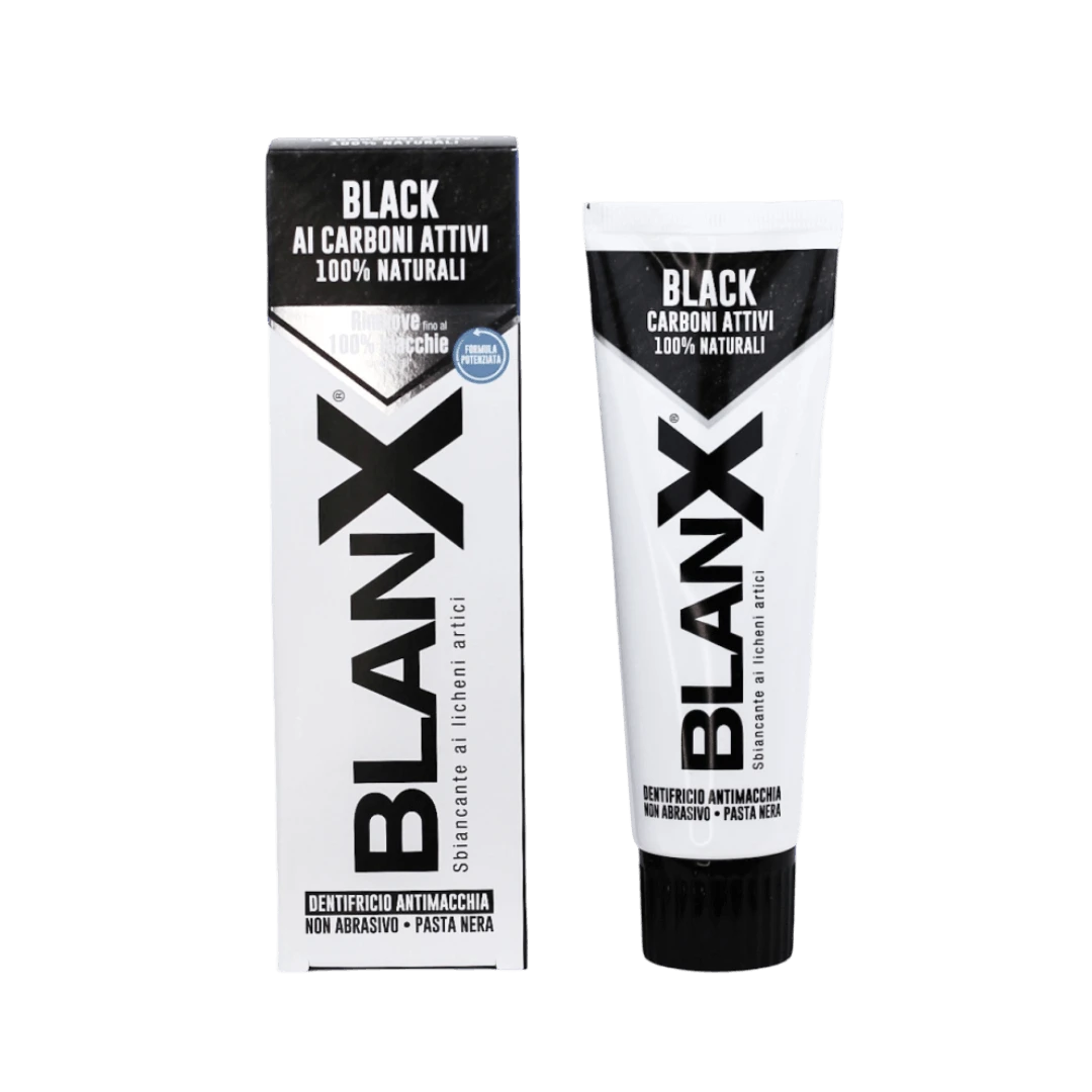 BIOREPAIR BLANX BLACK CHARCOAL ОТБЕЛИВАЮЩАЯ ЗУБНАЯ ПАСТА