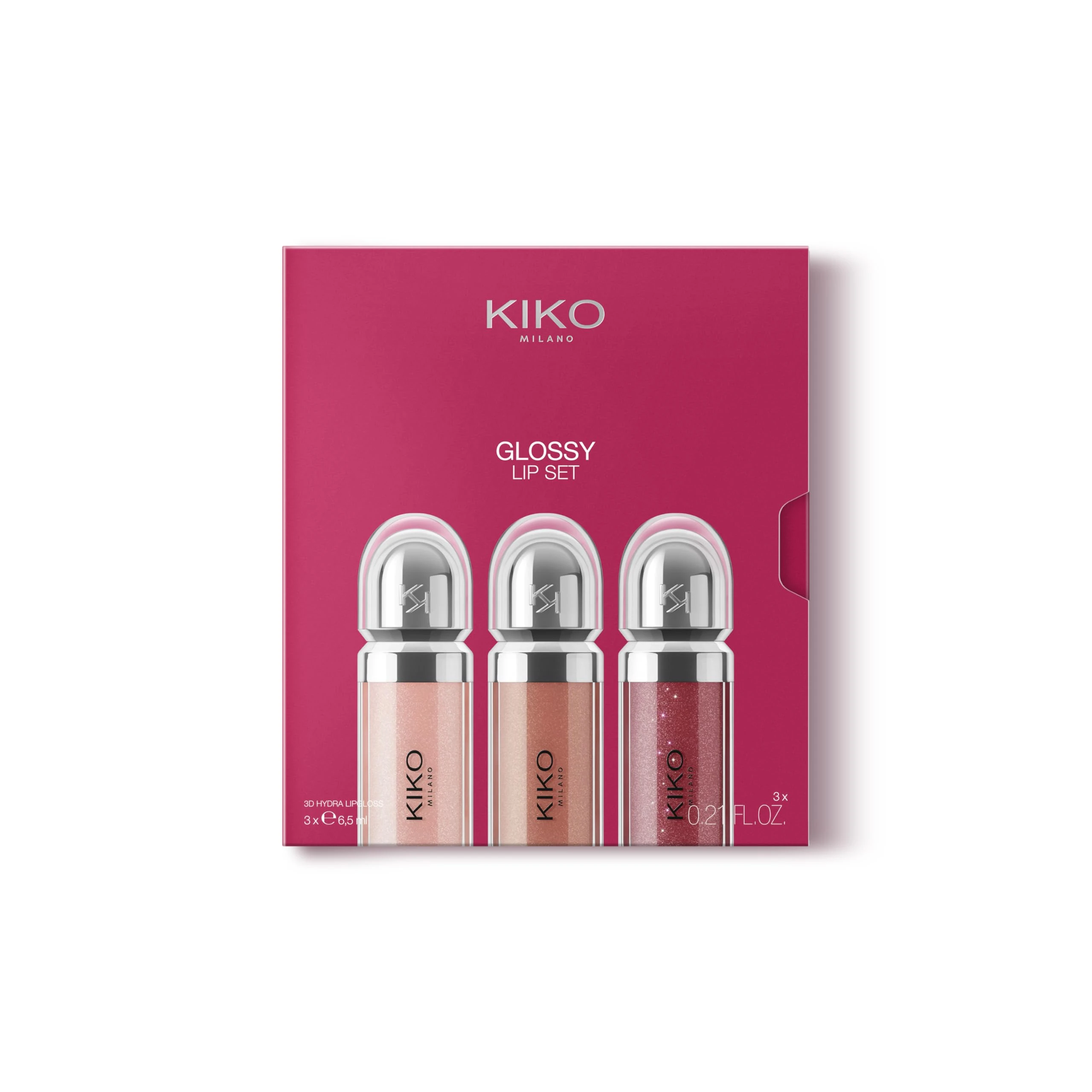 KIKO MILANO GLOSSY LIP SET 03 НАБОР ИЗ 3-Х БЛЕСКОВ 