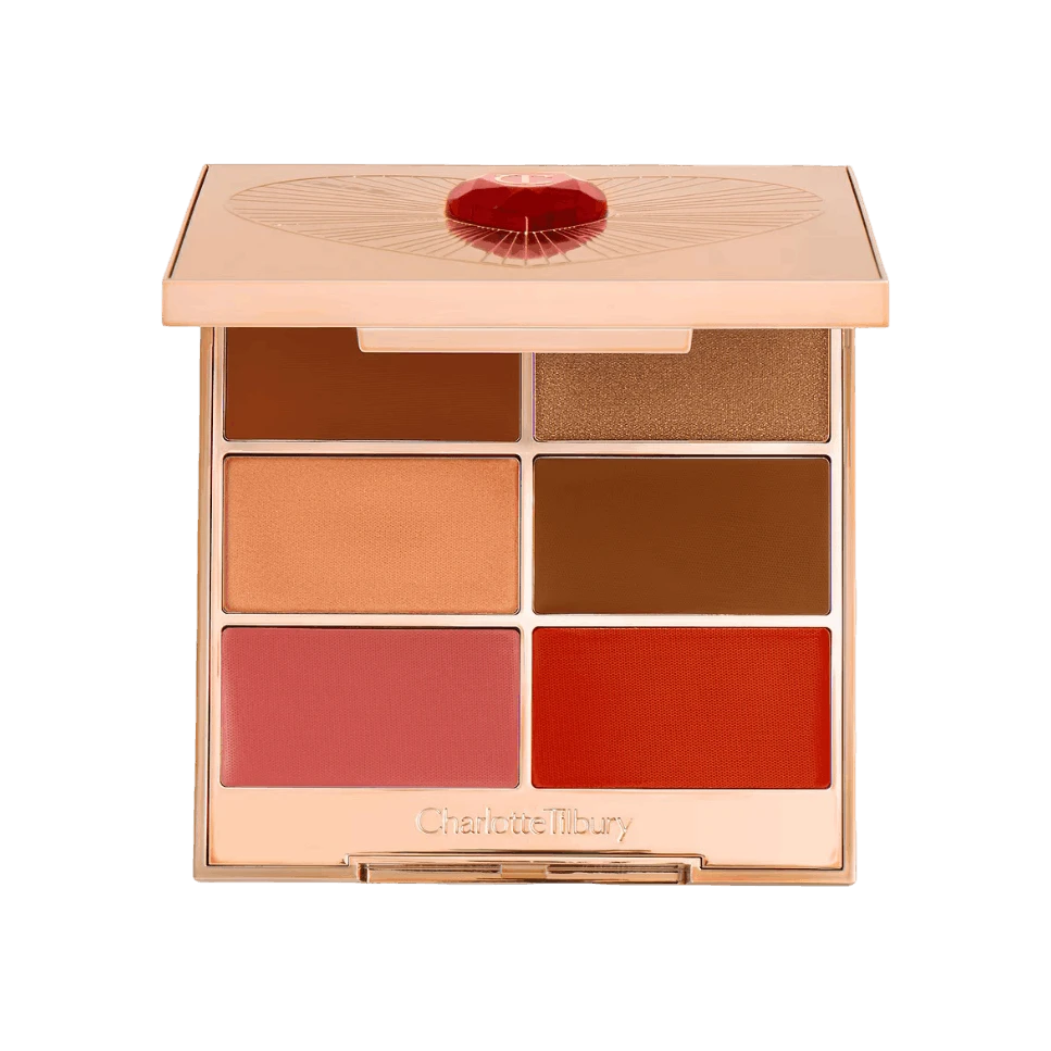 CHARLOTTE TILBURY LOVE AT FIRST SWIPE MULTI-GLOW FACE PALETTE ПАЛЕТКА ДЛЯ ЛИЦА 