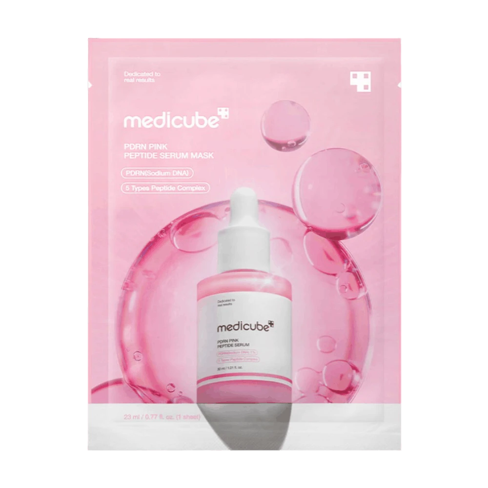 MEDICUBE PDRN PINK PEPTIDE SERUM MASK МАСКА ДЛЯ ЛИЦА