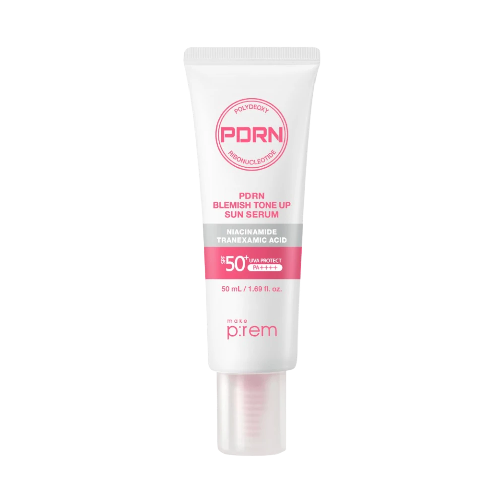 MAKE PREM PDRN BLEMISH TONE UP SUN SERUM SPF ДЛЯ ЛИЦА