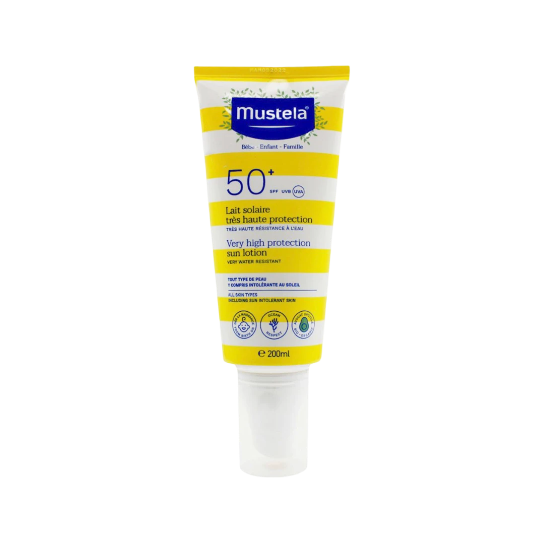 MUSTELA VERY HIGH PROTECTION SUN LOTION СОЛНЦЕЗАЩИТНОЕ МОЛОЧКО 
