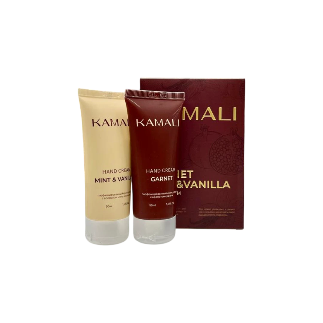 KAMALI GARNET MINT&VANILLA HAND CREAM НАБОР ИЗ 2 КРЕМОВ ДЛЯ РУК 
