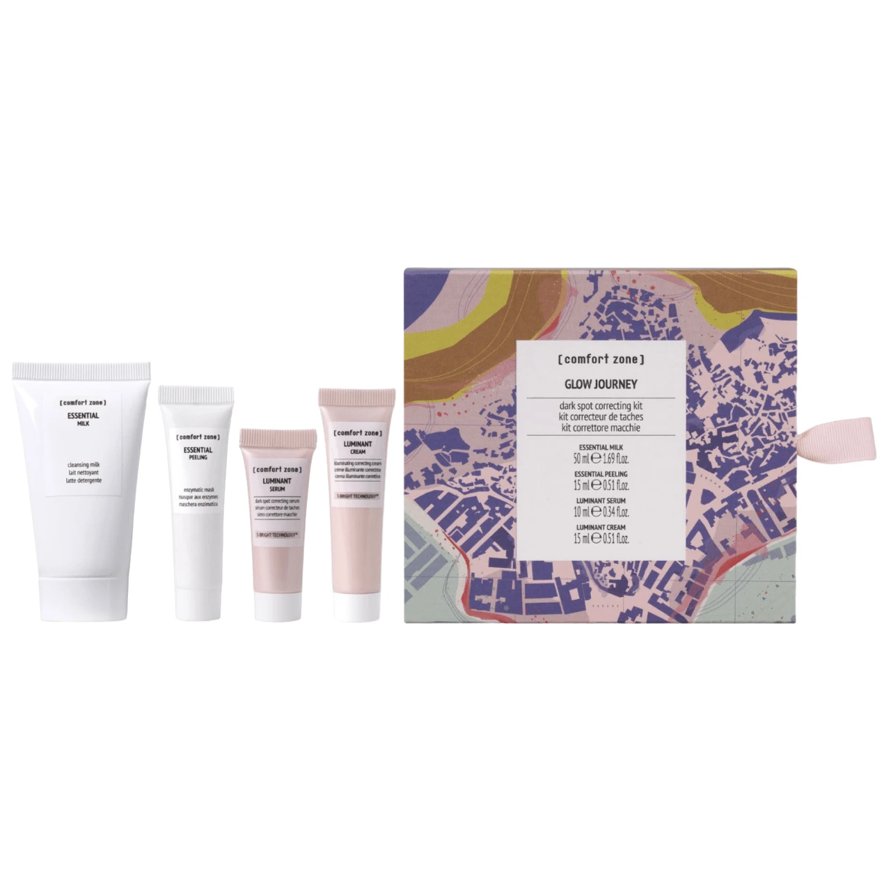 COMFORT ZONE GLOW JOURNEY DARK SPOT CORRECTING KIT НАБОР ОСВЕТЛЕНИЕ И СИЯНИЕ 