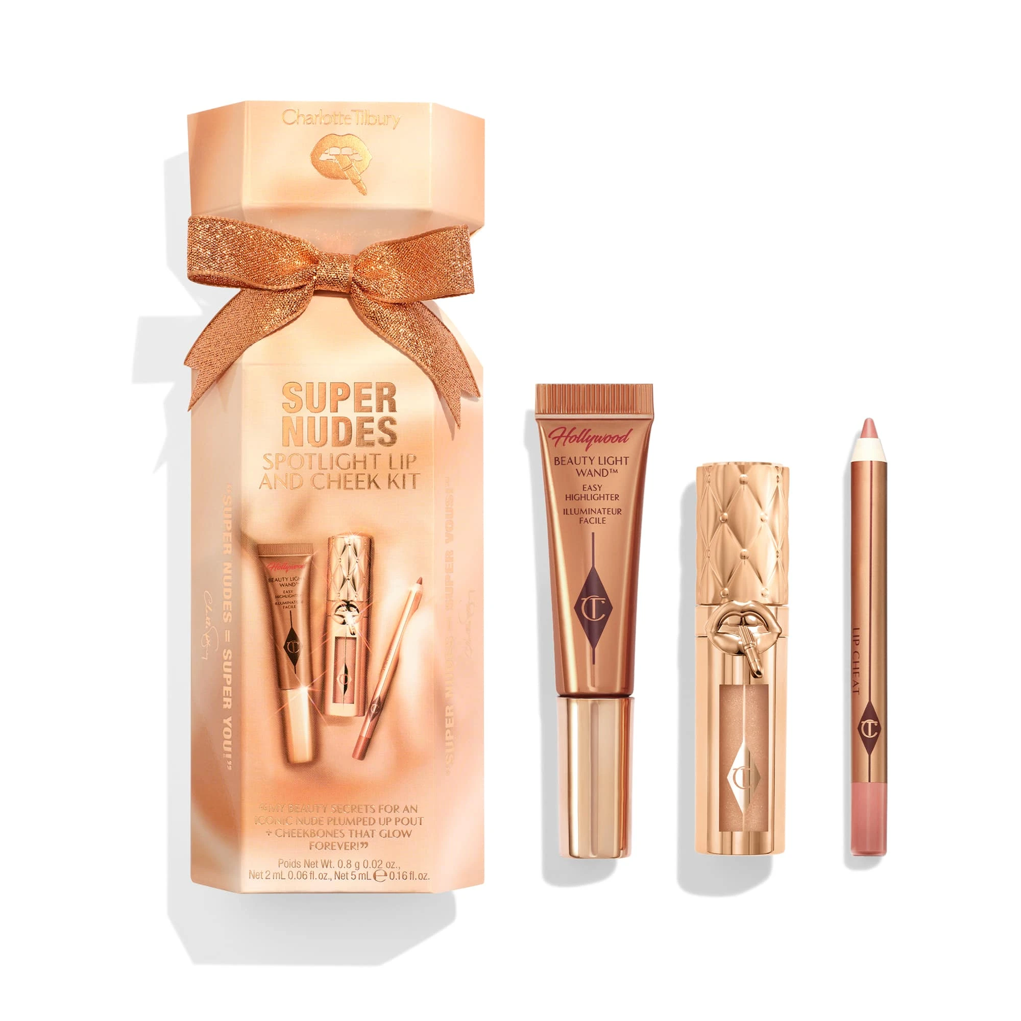 CHARLOTTE TILBURY SUPER NUDES SPOTLIGHT LIP AND CHEEK KIT НАБОР