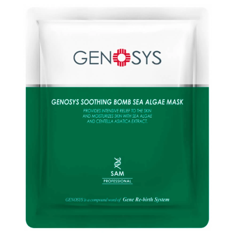 GENOSYS FACE MASK SOOTHING BOMB SEA ALGAE АНТИВОЗРАСТНАЯ МАСКА