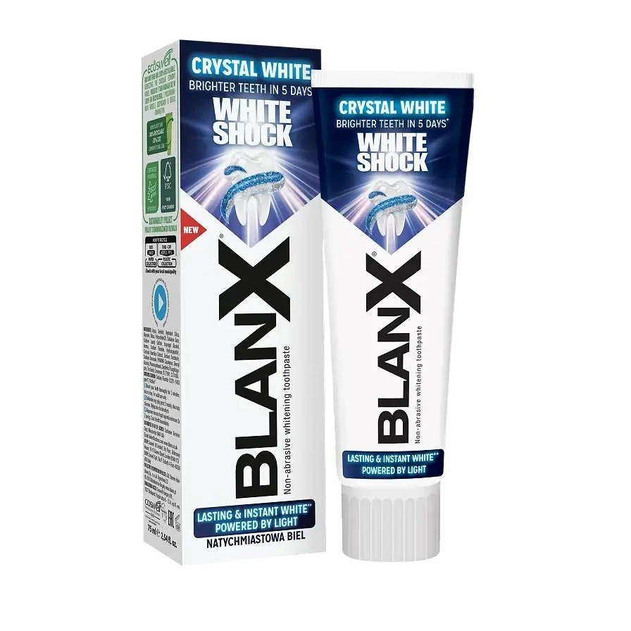 BIOREPAIR BLANX WHITE SHOCK ОТБЕЛИВАЮЩАЯ ЗУБНАЯ ПАСТА