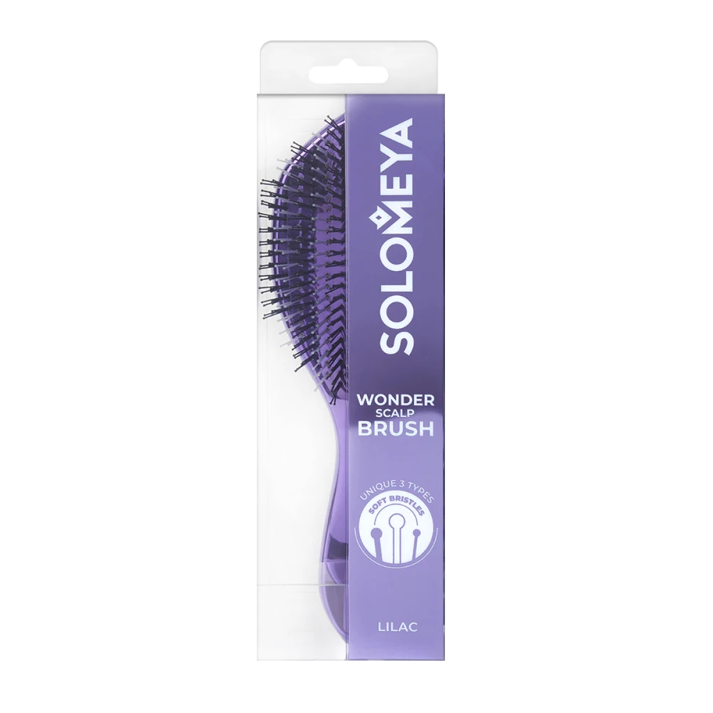 SOLOMEYA WONDER SCALP BRUSH LILAC РАСЧЕСТКА 