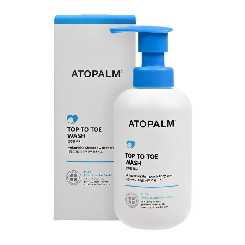 ATOPALM TOP TO TOE WASH MOISTURIZING SHAMPOO & BODY WASH ШАМПУНЬ И ГЕЛЬ ДЛЯ ДУША 