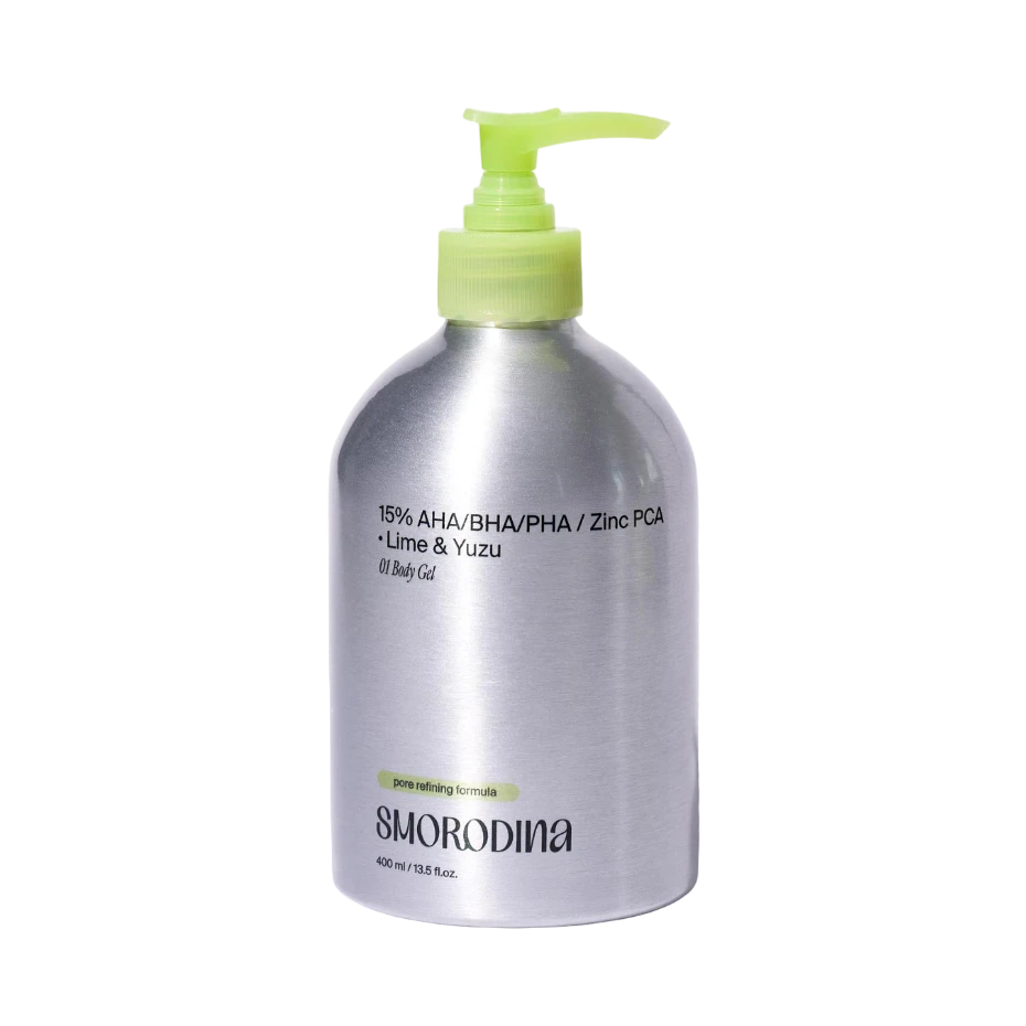 SMORODINA 15% AHA\BHA\PHA ZINC PCA BODY GEL ГЕЛЬ ДЛЯ ДУША