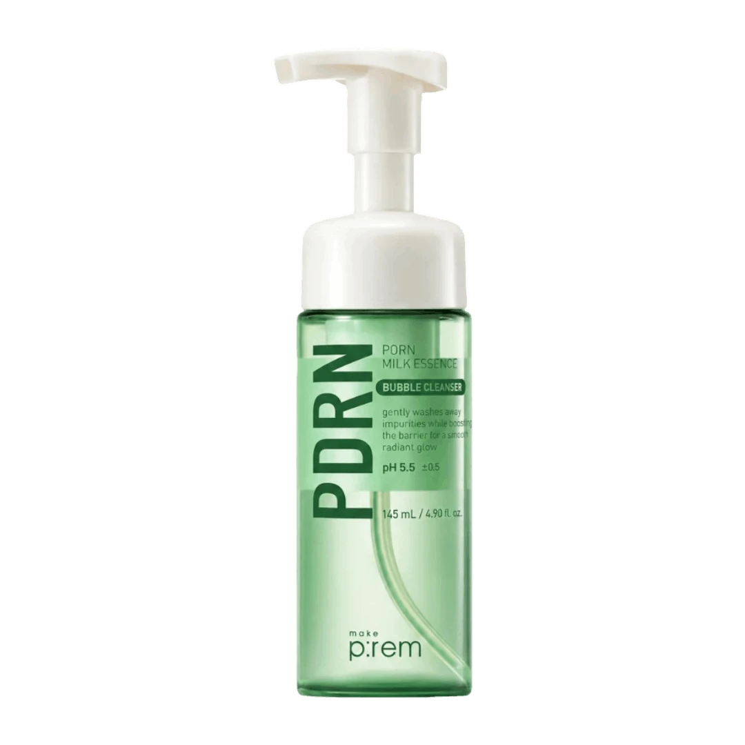 MAKE PREM PDRN MILK ESSENCE BUBBLE CLEANSER 