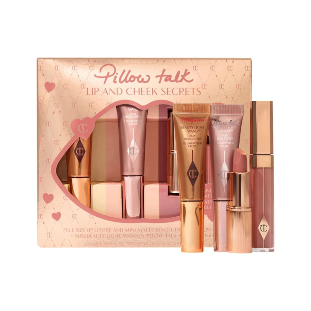 CHARLOTTE TILBURY PILLOW TALK LIP AND CHEEK SECRETS SET НАБОР РУМЯН И ПОМАД