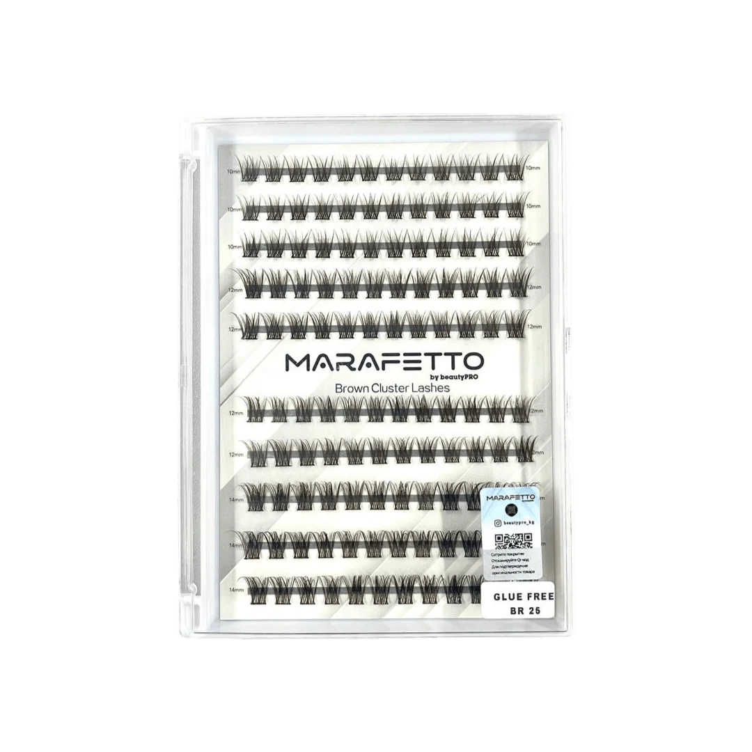 MARAFETTO BROWN CLUSTER LASHES MIX КОРИЧНЕВЫЕ ПУЧКОВЫЕ РЕСНИЦЫ
