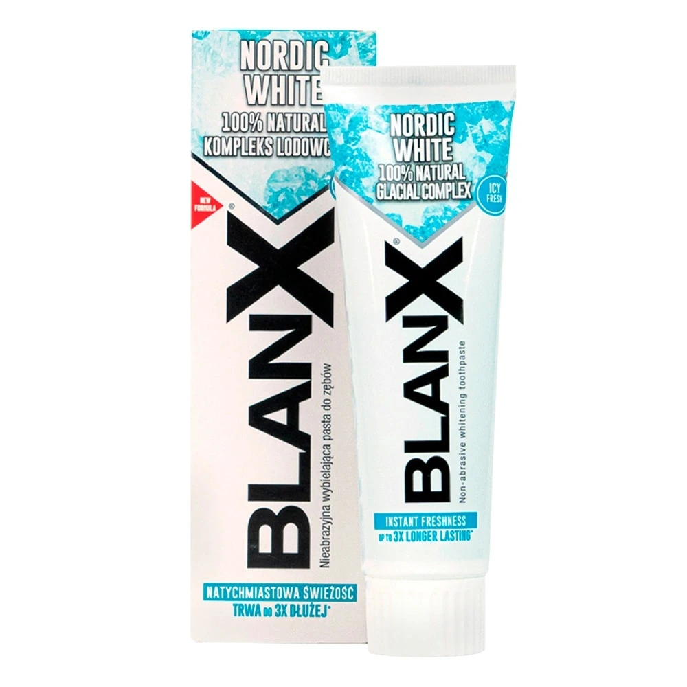 BIOREPAIR BLANX NORDIC WHITE ОТБЕЛИВАЮЩАЯ ЗУБНАЯ ПАСТА