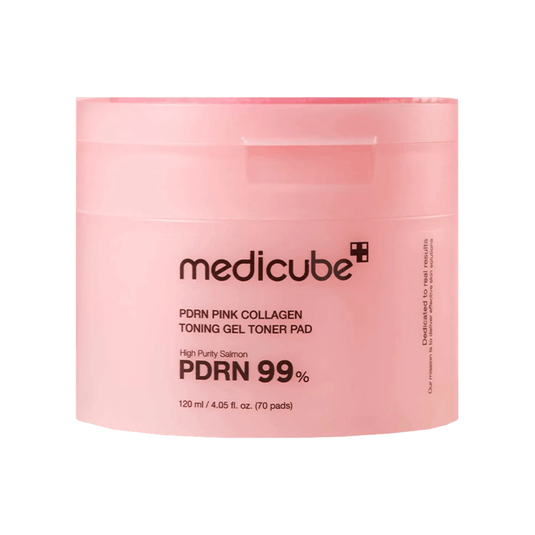 MEDICUBE PDRN PINK COLLAGEN TONING GEL TONER PAD ПИЛИНГ ПЭДЫ