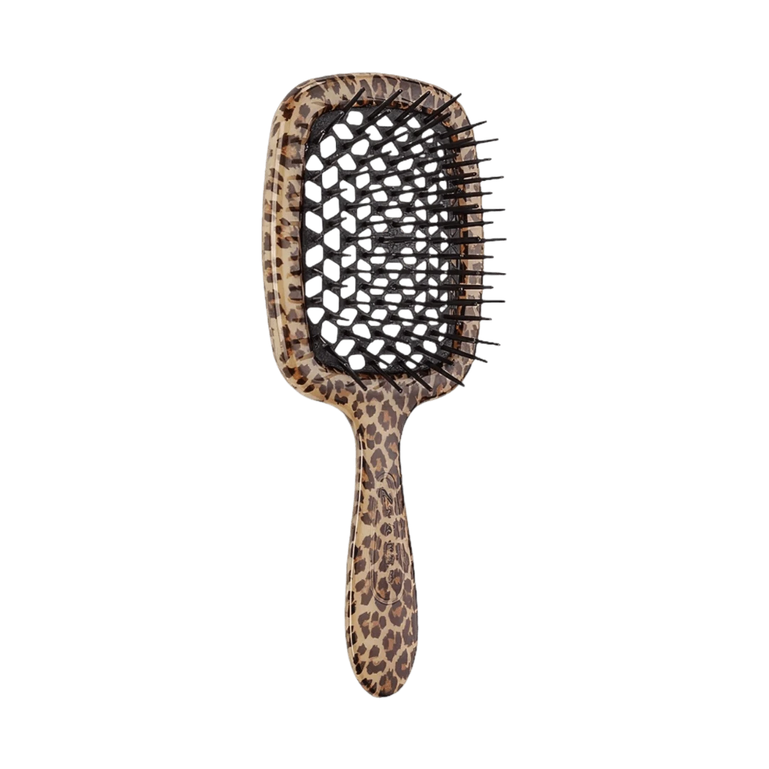 JANEKE SUPERBRUSH SMALL ЛЕОПАРДОВАЯ РАСЧЕСКА