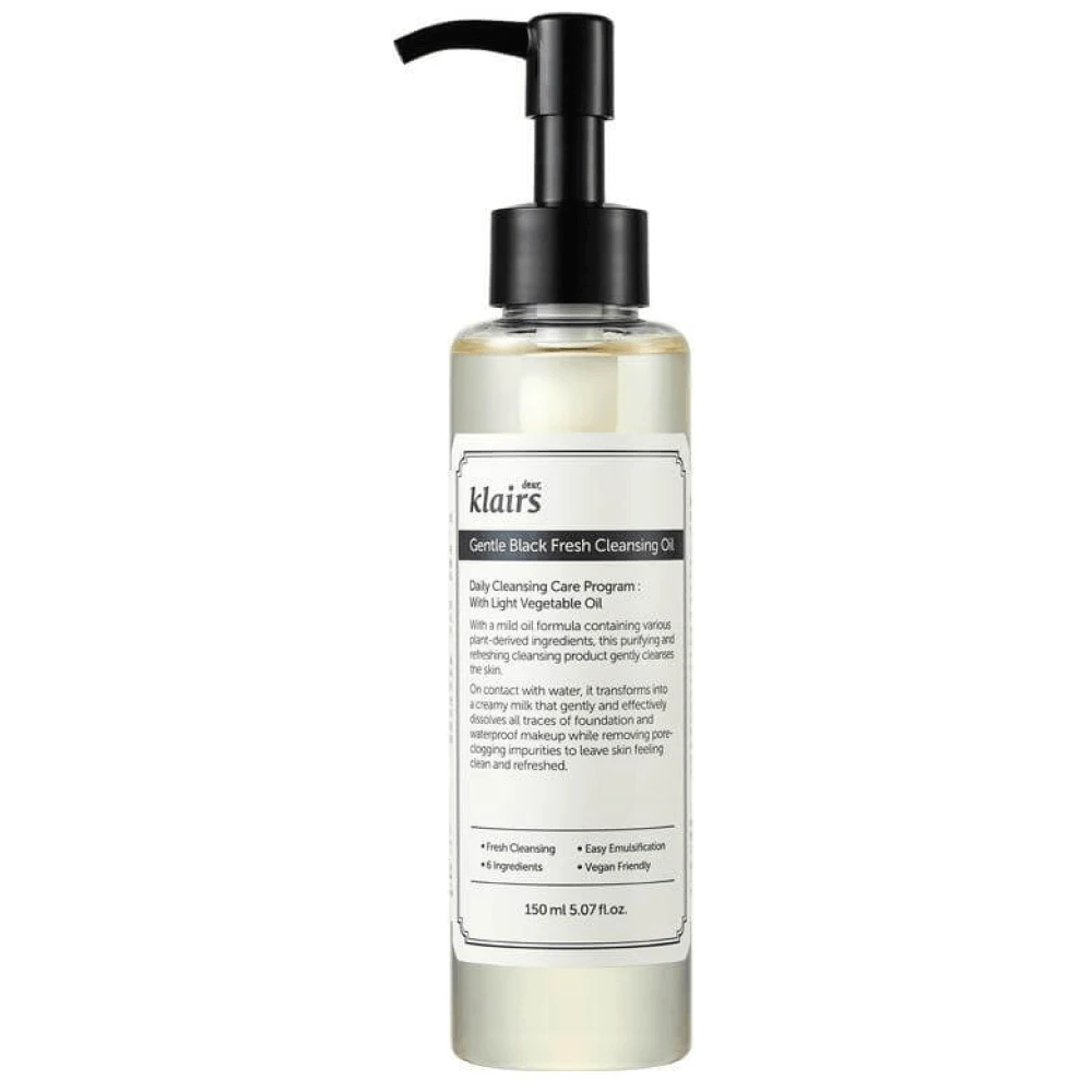 KLAIRS GENTLE BLACK CLEANSING OIL ГИДРОФИЛЬНОЕ МАСЛО