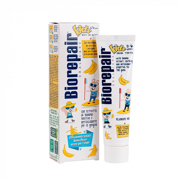 BIOREPAIR KIDS BANANA (0-6) ЗУБНАЯ ПАСТА ДЕТСКАЯ БАНАН