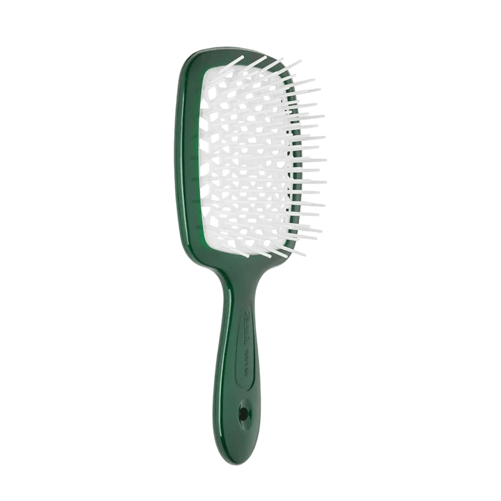 JANEKE SUPERBRUSH CLASSIC ТЕМНО-ЗЕЗЕНО-БЕЛАЯ РАСЧЕСКА