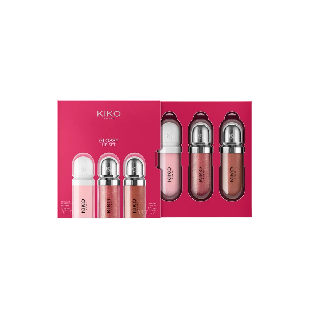KIKO MILANO GLOSSY LIP SET 01 НАБОР ИЗ 3-Х БЛЕСКОВ 