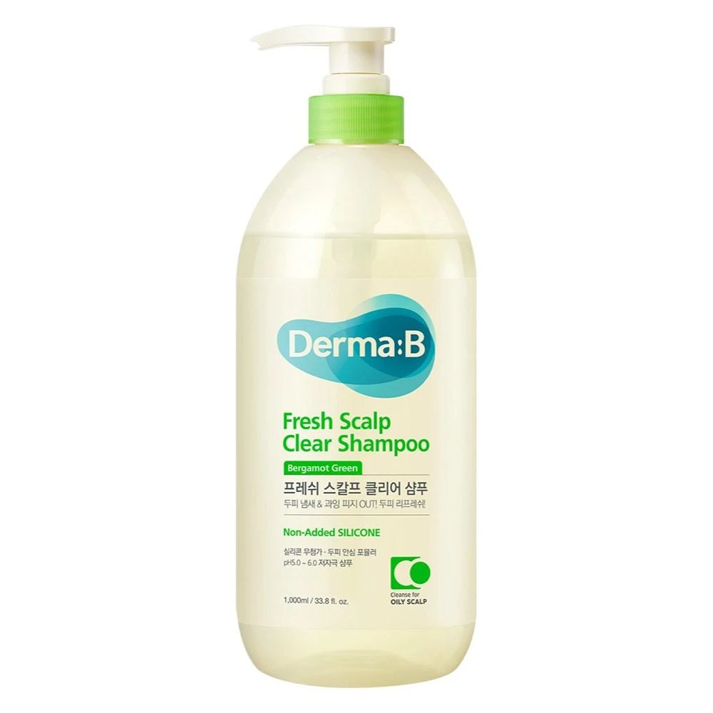 DERMA:B FRESH SCALP CLEAR SHAMPOO BERGAMOT GREEN ШАМПУНЬ ДЛЯ ВОЛОС 