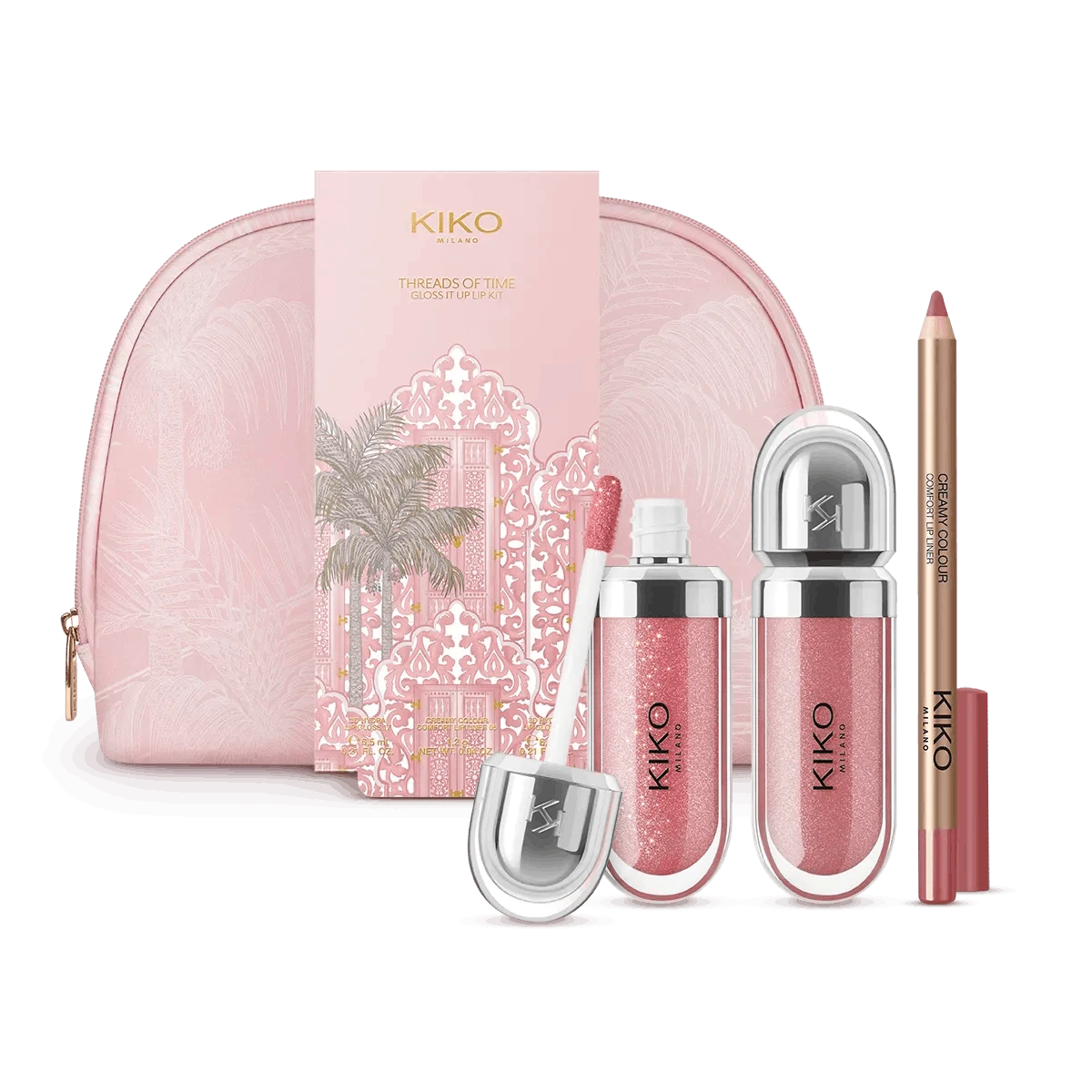 KIKO MILANO THEREADS OF TIME GLOSS IT UP LIP KIT НАБОР В КОСМЕТИЧКЕ  
