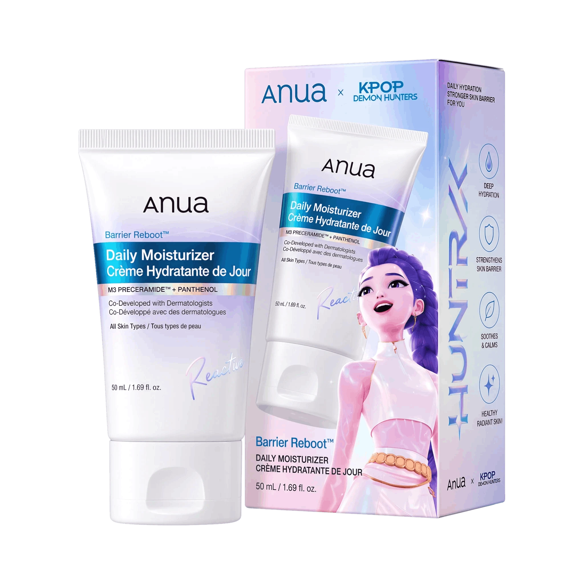 ANUA K-POP DEMON HUNTERS BARRIER REBOOT DAILY MOISTURIZER КРЕМ ДЛЯ ЛИЦА