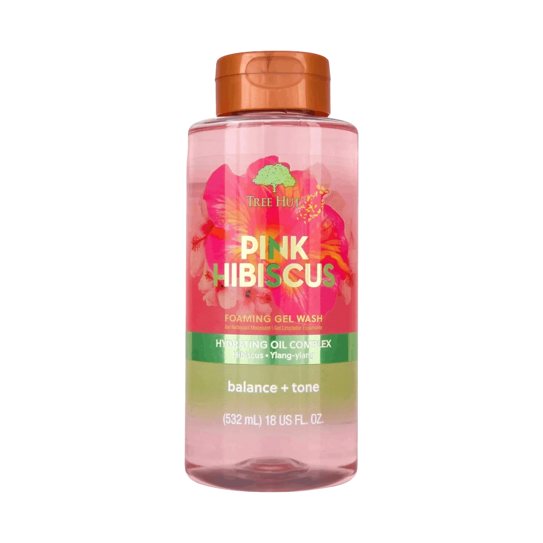 TREE HUT PINK HIBISCUS FOAMING GEL WASH ГЕЛЬ ДЛЯ ДУША