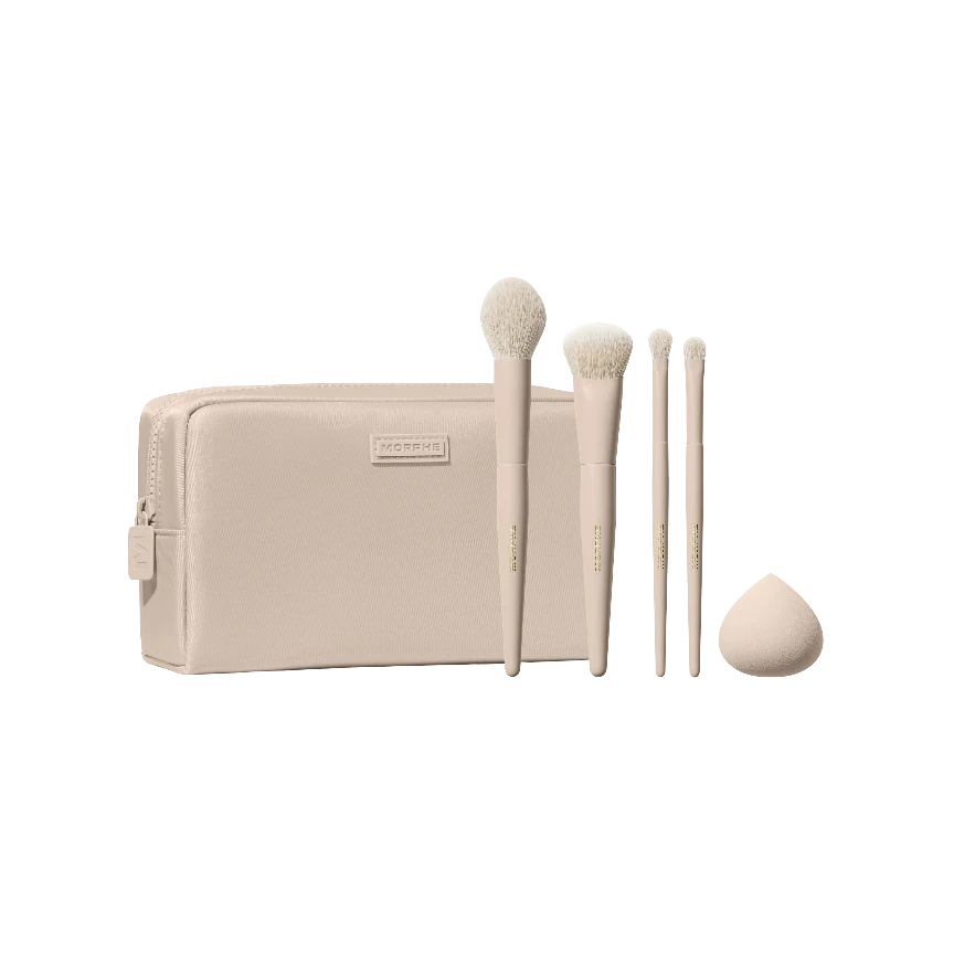 MORPHE OAT LATTE 5-PIECE FACE BRUSH SET НАБОР КИСТЕЙ В КОСМЕТИЧКЕ