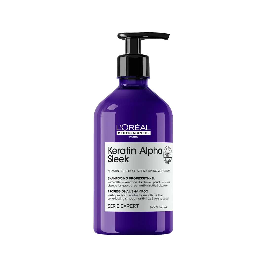 L'OREAL KERATIN ALPHA SLEEK SHAMPOO КЕРАТИН АЛЬФА ШАМПУНЬ