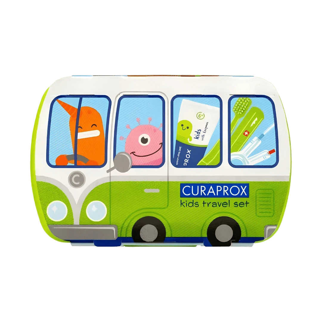 CURAPROX KIDS TRAVEL SET НАБОР ЩЕТКА + ПАСТА + ЕРШИК