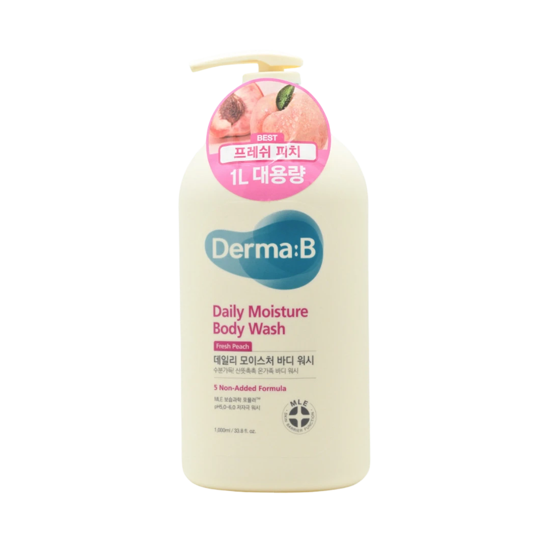 DERMA:B DAILY MOISTURE BODY WASH FRESH PEACH ГЕЛЬ ДЛЯ ДУША