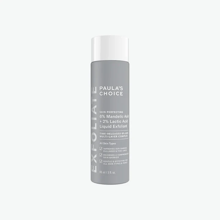 PAULA'S CHOICE SKIN PERFECTING 6%MANDELIC ACID + 2% LACTIC ACID LIQUID EXFOLIANT ЛИКВИД С МИНДАЛЬНОЙ