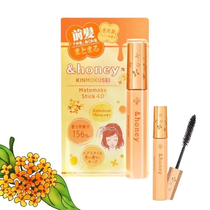 HONEY KINMOKUSEI MATOMAKE STICK СТИК ДЛЯ ПРИГЛАЖИВАНИЯ ВОЛОС С ЯПОНСКИМ ОСМАНТУСОМ