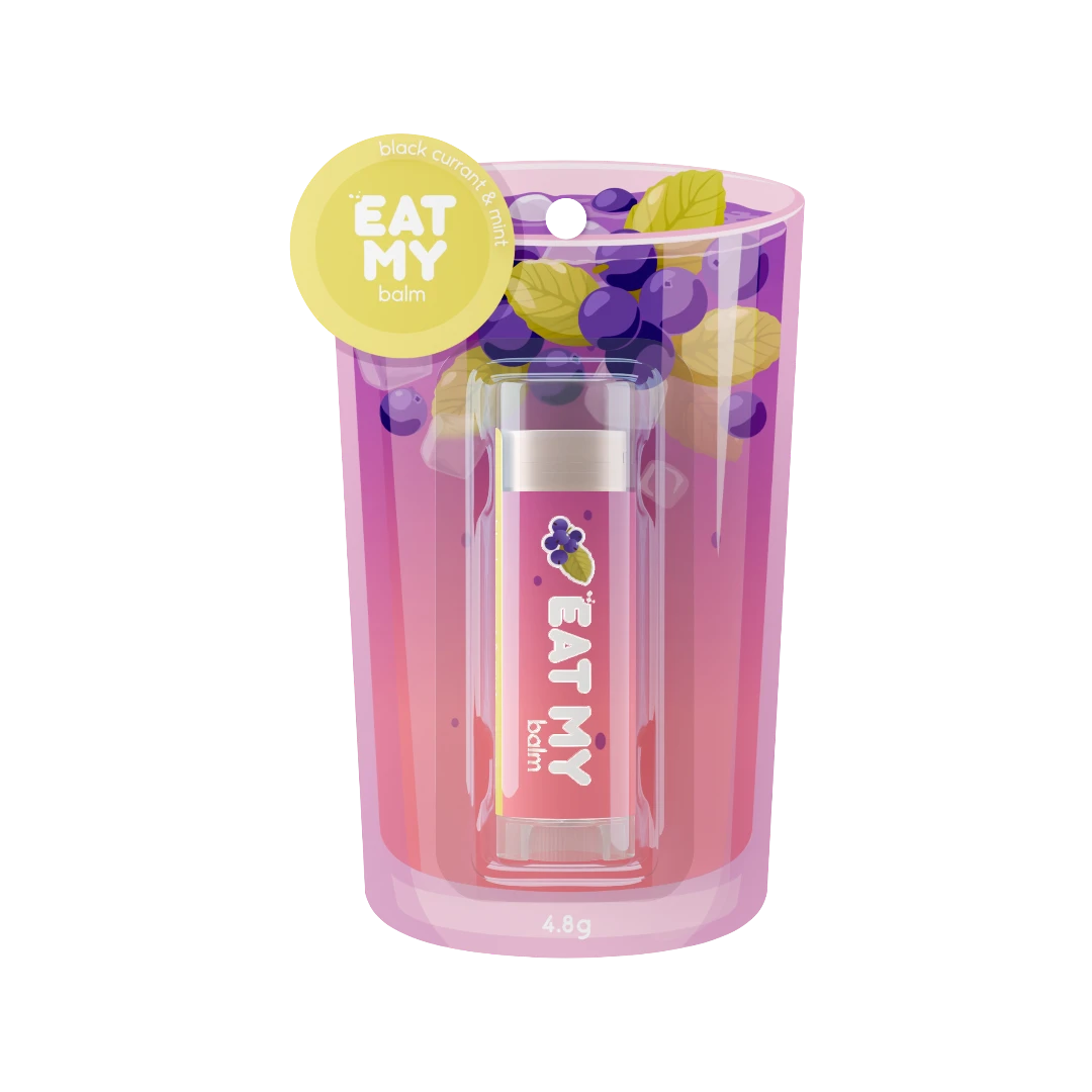 EAT MY BALM БАЛЬЗАМ ДЛЯ ГУБ ЧЕРНАЯ СМОРОДИНА МЯТА