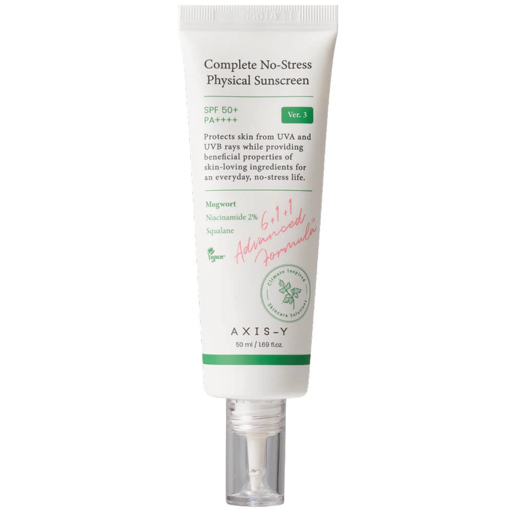 AXIS-Y COMPLETE NO-STRESS PHYSICAL SUNSCREEN СОЛНЦЕЗАЩИТНЫЙ КРЕМ