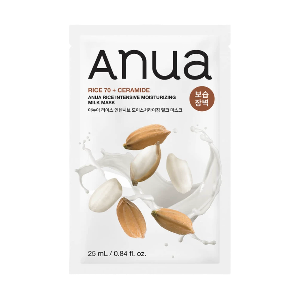 ANUA RICE 70+ CERAMIDE INTENSIVE MOISTURIZING MILK MASK МАСКА ДЛЯ ЛИЦА 